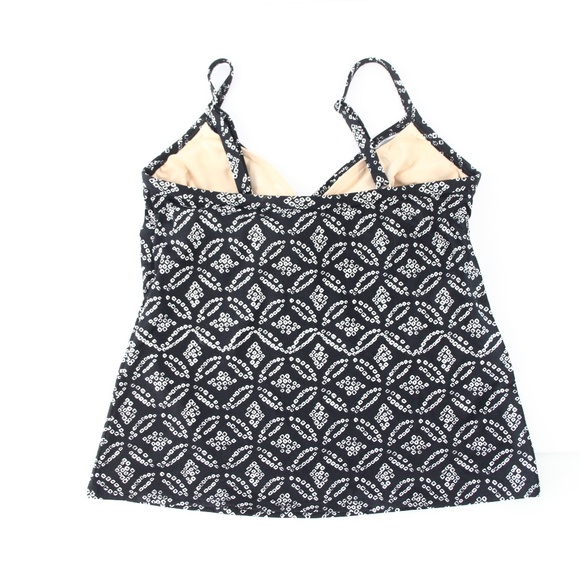 Lands' End Swimsuit sz 8 Women Tankini Top Underwire Swimming - Picture 4 of 7